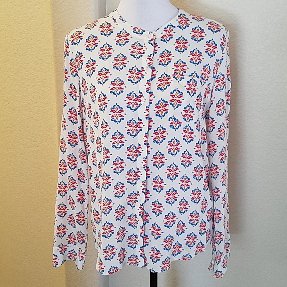 Splendid Long Sleeve Print Top